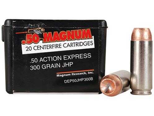 50 Action Express 20 Rounds Ammunition Magnum Research 325 Grain Jacketed Hollow Point